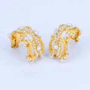 EARRING  PEARL DIAMOND